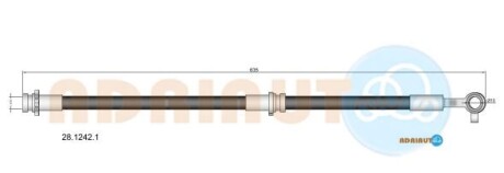Тормозной шланг - ADRIAUTO 28.1242.1