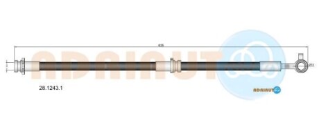Тормозной шланг - ADRIAUTO 28.1243.1