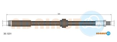 Шланг гальмівний - ADRIAUTO 351231