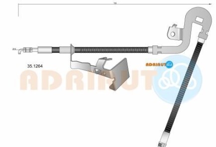 Шланг тормозной - (4806F9) ADRIAUTO 351264