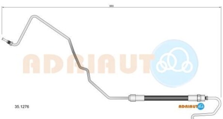 Citroen гальмівний шланг с4 i, ii 04-, ds - (4886Z6) ADRIAUTO 35.1276