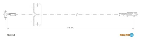 Трос зупиночних гальм - ADRIAUTO 41.0204.2