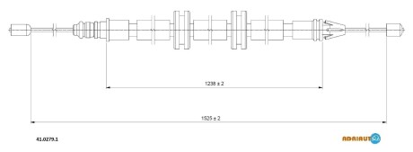 Трос зупиночних гальм - ADRIAUTO 41.0279.1
