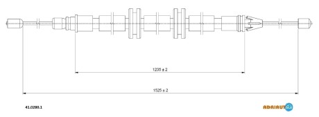 Трос зупиночних гальм - ADRIAUTO 41.0280.1