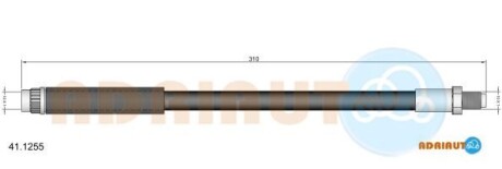 Шланг гальмівний - ADRIAUTO 411255