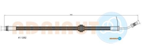 Renault шланг тормозной пер. нижн. master -06 - ADRIAUTO 41.1282