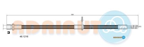 Шланг тормозной - ADRIAUTO 46.1216