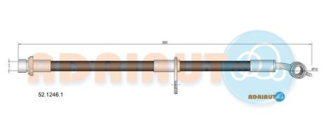Toyota шланг гальм. задн. прав. avensis -18 - ((9094702F87, 90947W2024, 90947W2044, 9094702E30)) ADRIAUTO 52.1246.1