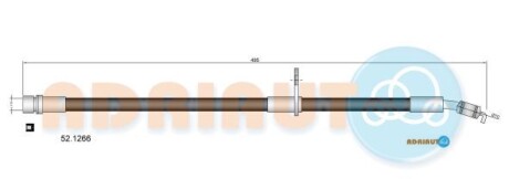 Toyota шланг тормозной передний лев. rav 4 i 94- - ADRIAUTO 52.1266