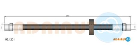 Тормозной шланг - ADRIAUTO 551201