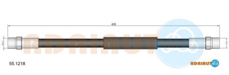 Тормозной шланг - ADRIAUTO 55.1218
