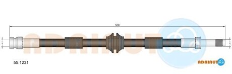 Шланг гальмівний - ADRIAUTO 551231