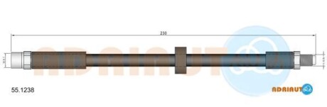 Тормозной шланг - ADRIAUTO 55.1238