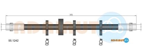 Шланг гальмівний - ADRIAUTO 551242