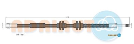 Тормозной шланг VW T5 пер. - ADRIAUTO 55.1267