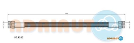 Vw шланг гальм. задн. vw up -20 - ADRIAUTO 55.1285