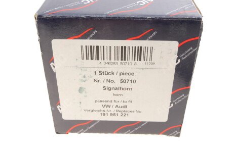 Звуковий сигнал - ((3B0951221, 176951113, 191951221, 893951221)) AIC 50710