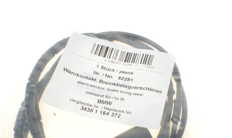 Фото 3 - Датчик зносу гальмівних колодок AIC 52281