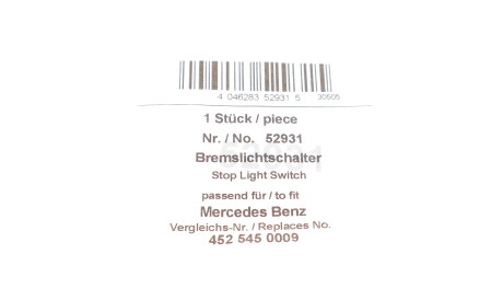 Фото 2 - Датчик стоп сигнала AIC 52931