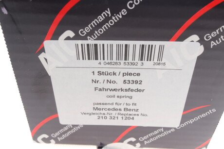 Фото 8 - Пружина підвіски AIC 53392