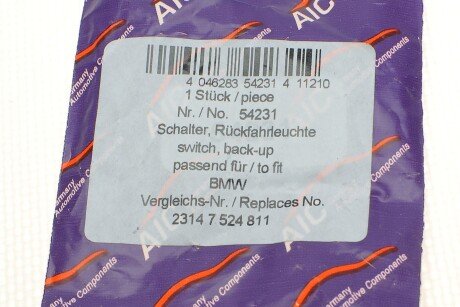 Перемикач світла заднього ходу - (7506637, 23141221706, 23141434584) AIC 54231