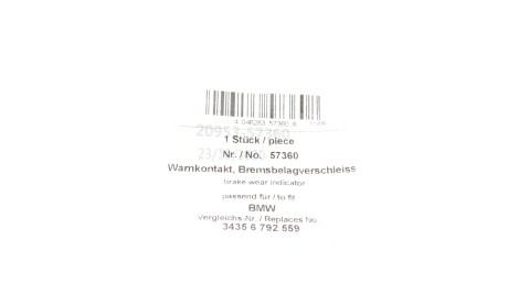 Фото 2 - Датчик зносу гальмівних колодок AIC 57360
