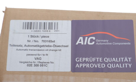 Фото 2 - Масляний фільтр АКПП AIC 70316SET