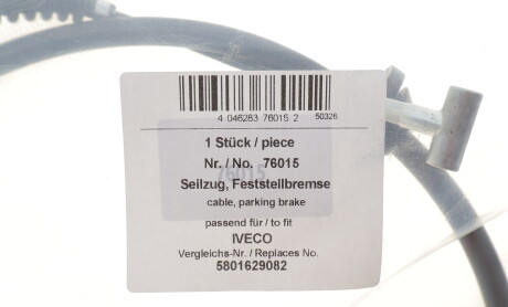 Фото 2 - Трос ручного тормоза AIC 76015