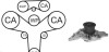 Водяной насос + комплект зубчатого ремня WPK-159601