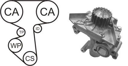 Водяной насос + комплект зубчатого ремня - AIRTEX WPK-185701