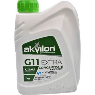 Антифриз-концентрат G11 Extra -35°C зелений, 1л - Akvilon AKVILONANTCONCGR1KG