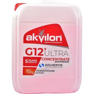 Антифриз-концентрат G12+ Ultra -36°C червоний, 10л - Akvilon AKVILONANTCONCR10KG