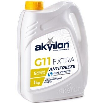 Антифриз G11 Extra -40°C жовтий, 4.3л - Akvilon AKVILONANTEXTYEL43KG