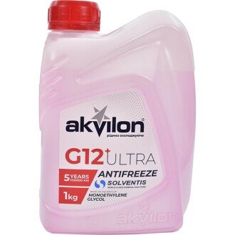 Антифриз G12+ Ultra -40°C красный, 1л - Akvilon AKVILONANTULTRED1KG