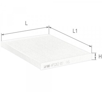 Салонний фільтр AF 5262 - ALPHA FILTER AF5262