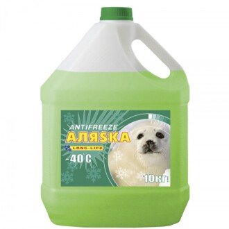 Антифриз Antifreeze Long-Lifw -40°C зеленый, 10л - АЛЯSКА 5523