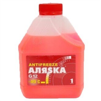 Антифриз Antifreeze-40 -40°C красный, 1л - АЛЯSКА 5524