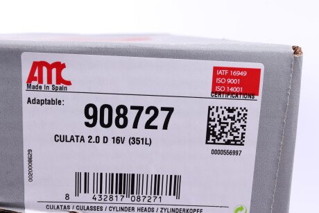 Фото 15 - Головка блока цилиндров (ГБЦ) AMC 908727