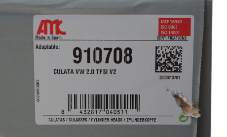 Фото 2 - Головка блока цилиндров (ГБЦ) AMC 910708