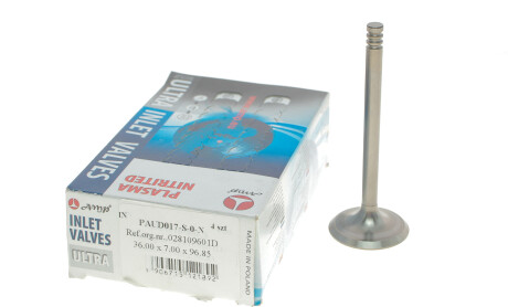 Фото 4 - Клапан впускной AMP PAUD017-S-0-N (PAUD017S0N)