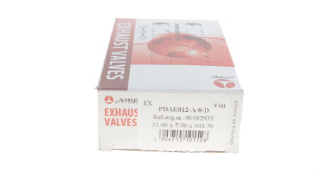 Фото 2 - Клапан випускний AMP PDAE012-A-0-D (PDAE012A0D)