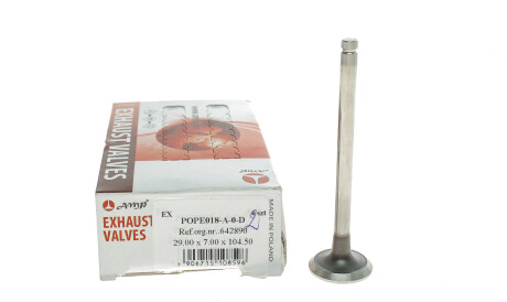 Фото 2 - Клапан выпускной AMP POPE018-A-0-D (POPE018A0D)