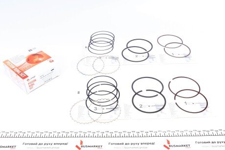 Кільця поршневі Chevrolet Lacetti 1.8 (+0.50/82.10mm) (1.2x1.5x3.0) (к-кт 4 циліндра) - AMP PR-CHE-49-1590-050-SET