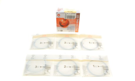 Кільця поршневі Daewoo Lanos 1.5 8V 90- (+0,25/76,75mm) (1.5x1.5x3.0) (к-кт 4 циліндри) - AMP PR-DAE-47-3548-025-SET