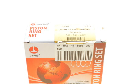 Фото 4 - Кольца поршневые AMP PR-RAV-47-5902-050-SET (PRRAV475902050SET)
