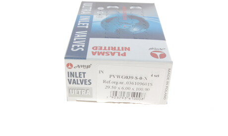 Фото 3 - Клапан впускний AMP PVWG039-S-0-N (PVWG039S0N)