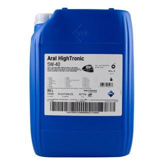 Моторна олива HighTronic 5W-40, 20 л (20633) - ARAL 1505B1