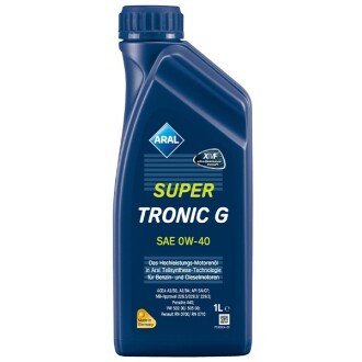 Моторна олива SuperTronic G 0W-40, 1 л (15F45D) - ARAL 15A8AE