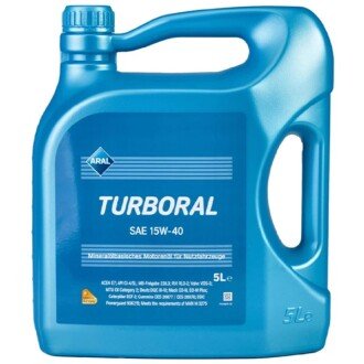 Моторна олива Turboral 15W-40, 5 л (15F45B) - ARAL 15BC69