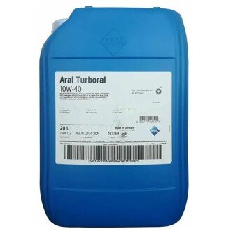 Моторное масло Turboral 10W-40, 20 л (22003) - ARAL 15BCD2